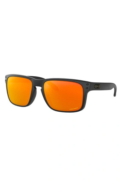 Shop Oakley Holbrook 57mm Square Sunglasses In Matte Black