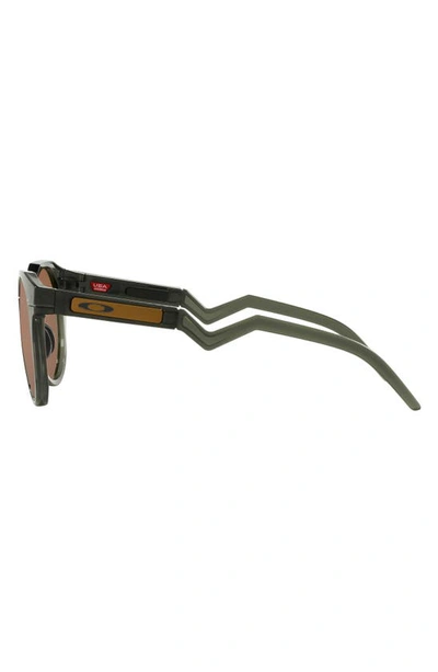 Oakley Hstn 52mm Prizm™ Polarized Round Sunglasses In Olive