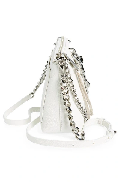 Shop Rebecca Minkoff Megan Leather Crossbody Bag In White