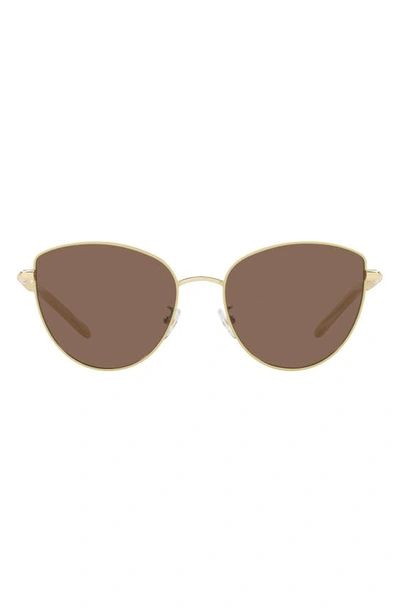 Shop Tory Burch 56mm Cat Eye Sunglasses In Milky Ivory