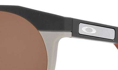 Shop Oakley Hstn 52mm Prizm™ Round Sunglasses In Carbon