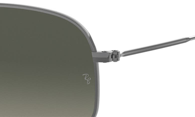 Ray Ban 54mm Gradient Hexagonal Sunglasses In Gunmetal