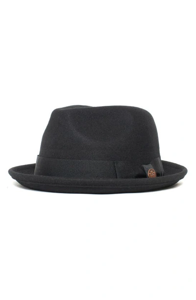 Shop Goorin Bros Charlestowne Wool Pork Pie Hat In Black