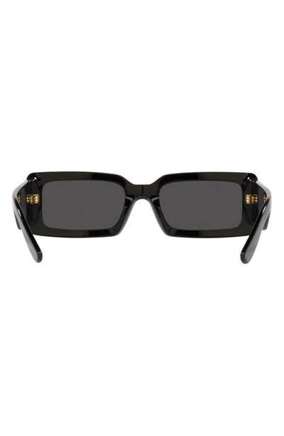 Shop Dolce & Gabbana 53mm Rectangular Sunglasses In Black