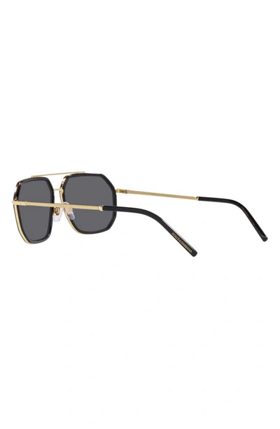 Dolce & Gabbana Gros Grain Sunglasses In Polar Grey