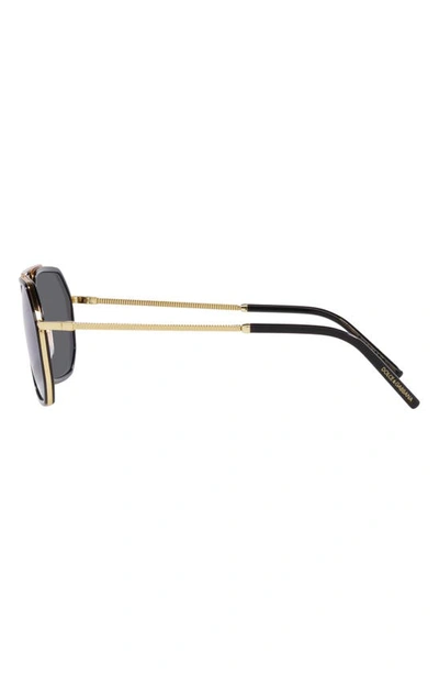 Dolce & Gabbana Gros Grain Sunglasses In Polar Grey