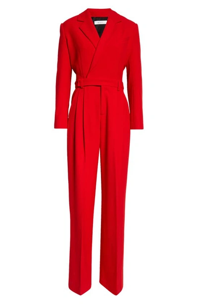 Shop A.l.c Tatum Long Sleeve Jumpsuit In Ruby