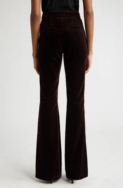 Shop A.l.c Sophie Ii Flare Pants In Chocolate Plum