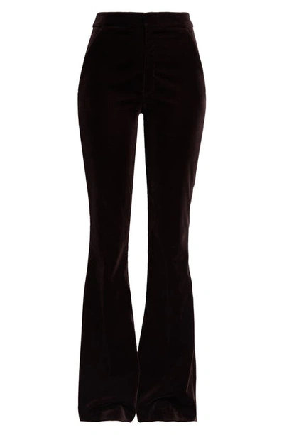 Shop A.l.c Sophie Ii Flare Pants In Chocolate Plum