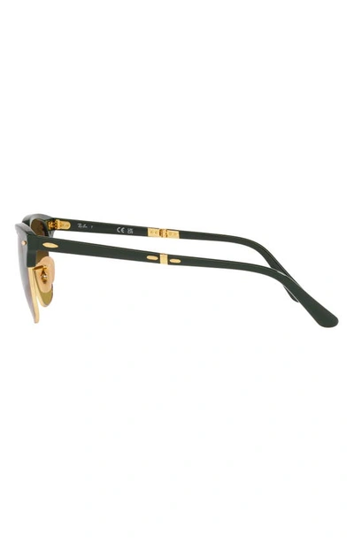 Ray Ban Clubmaster Square-frame Sunglasses In Green