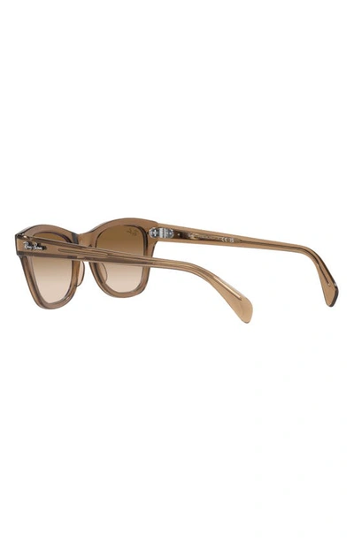 Shop Ray Ban 50mm Gradient Square Sunglasses In Light Brown