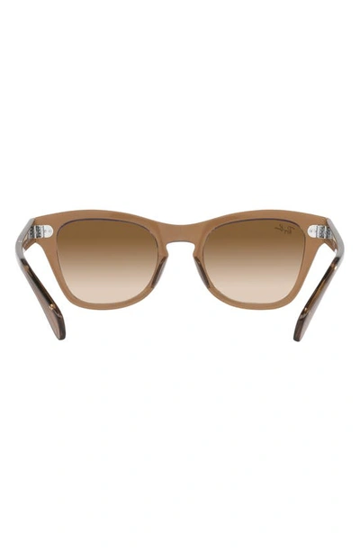 Shop Ray Ban 50mm Gradient Square Sunglasses In Light Brown