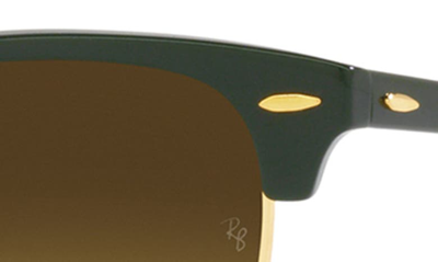 Shop Ray Ban Clubmaster 51mm Gradient Square Sunglasses In Green