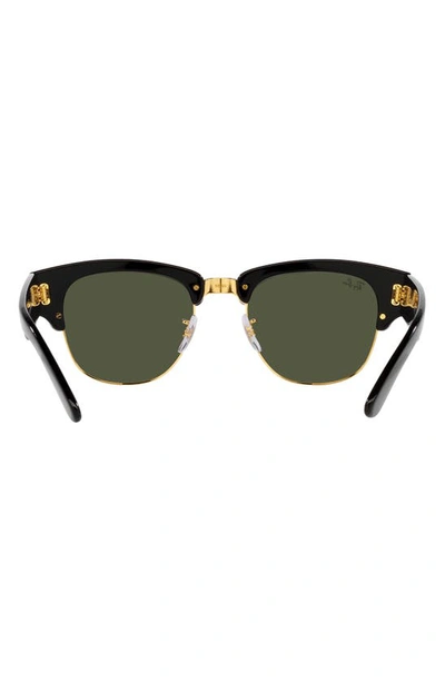 Shop Ray Ban Mega Clubmaster 50mm Square Sunglasses In Black
