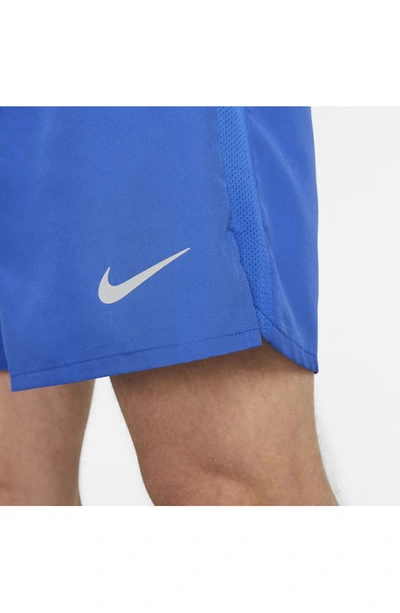 Shop Nike Dri-fit Challenger Athletic Shorts In Game Royal/ Game Royal/ Black
