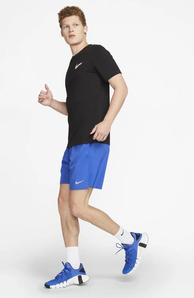 Shop Nike Dri-fit Challenger Athletic Shorts In Game Royal/ Game Royal/ Black