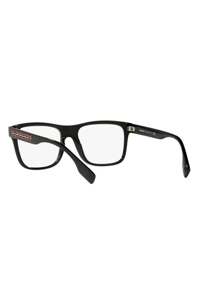 Shop Burberry Carter 55mm Square Optical Glasses In Black