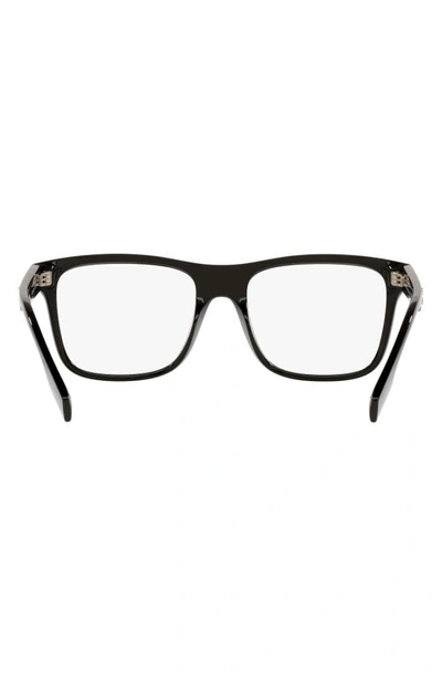 Shop Burberry Carter 55mm Square Optical Glasses In Black
