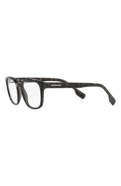 Shop Burberry Edison 53mm Square Optical Glasses In Black