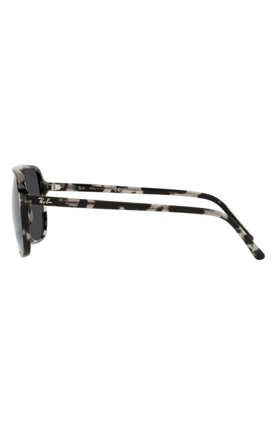 Ray Ban 56mm Polarized Square Sunglasses In Gunmetal Tort