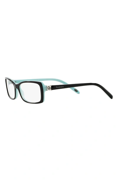 Shop Tiffany & Co 53mm Optical Glasses In Black Blue