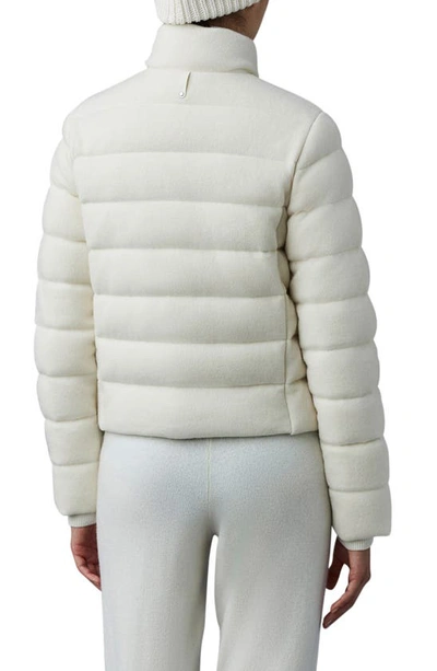 Mackage Women's Melia Cashmere-blend Down Jacket In Cream