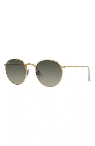 Ray Ban Icons 50mm Retro Sunglasses In Grey Flash