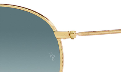 Ray Ban Icons 53mm Retro Sunglasses In Gold