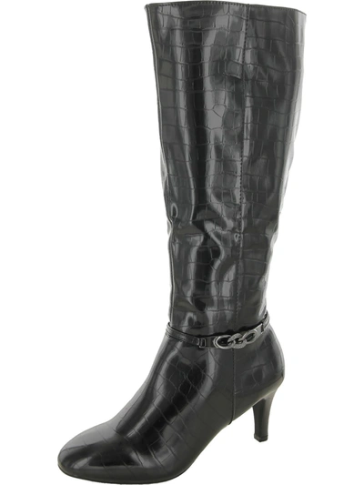 Shop Karen Scott Hannap Womens Dressy Tall Mid-calf Boots In Multi