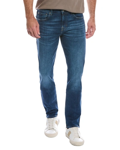 Shop 7 For All Mankind Slimmy Essential Slim Jean In Blue