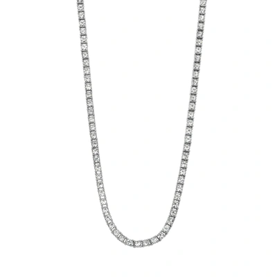 Shop Adornia Men's Cz Tennis Necklace Silver