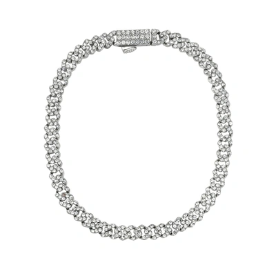 Shop Adornia Men's 5mm Cuban Edge Chain With Cz Silver