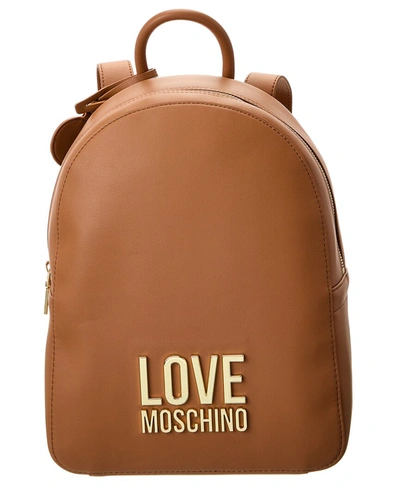 Shop Love Moschino Backpack In Brown