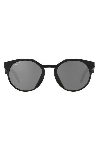 Shop Oakley Hstn 52mm Prizm™ Round Sunglasses In Matte Black