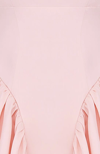 House Of Cb Womens Soft Peach Florianne Bow-embellished Cotton And Lyocell Mini Dress In Soft Peach