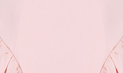 House Of Cb Womens Soft Peach Florianne Bow-embellished Cotton And Lyocell Mini Dress In Soft Peach