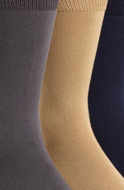 Shop Polo Ralph Lauren Assorted 3-pack Supersoft Socks In Khaki
