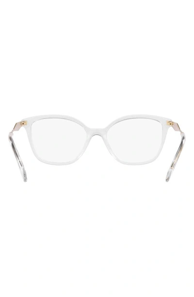 Prada 52mm Butterfly Optical Glasses In Crystal