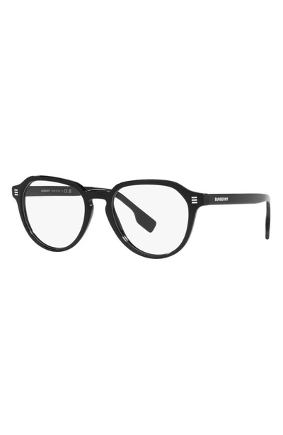 Shop Burberry Alisson 53mm Phantos Optical Glasses In Black