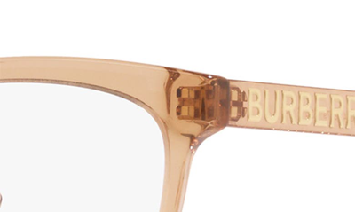 Shop Burberry Sylvie 56mm Square Optical Glasses In Brown