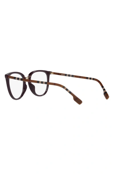 Shop Burberry Katie 51mm Cat Eye Optical Glasses In Bordeaux
