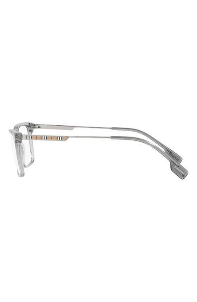 Shop Burberry Harrington 55mm Rectangular Optical Glasses In Grey