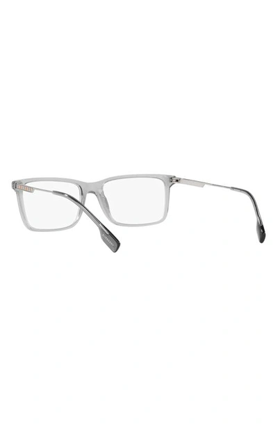 Shop Burberry Harrington 55mm Rectangular Optical Glasses In Grey