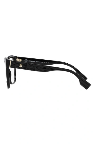 Shop Burberry Sylvie 53mm Square Optical Glasses In Black