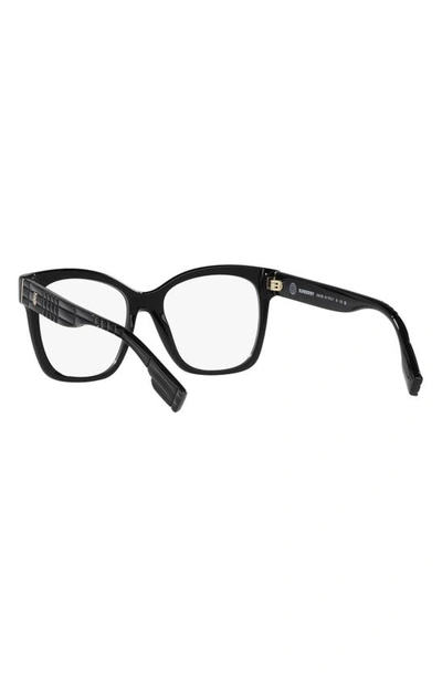 Shop Burberry Sylvie 53mm Square Optical Glasses In Black