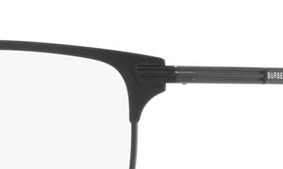 Shop Burberry Malcolm 57mm Rectangular Optical Glasses In Black