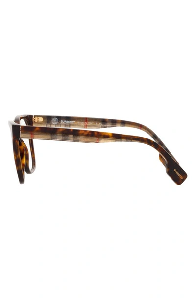 Shop Burberry Evelyn 52mm Square Optical Glasses In Dark Havana