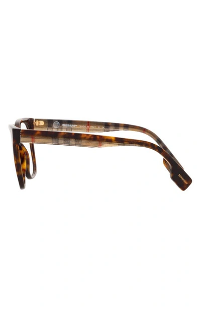 Burberry Evelyn 52mm Square Optical Glasses In Dark Havana
