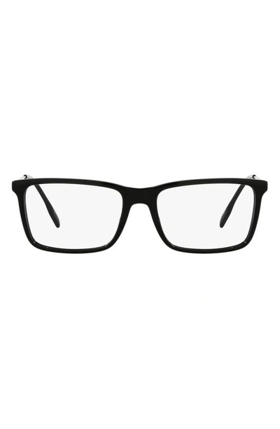 Shop Burberry Harrington 57mm Rectangular Optical Glasses In Black