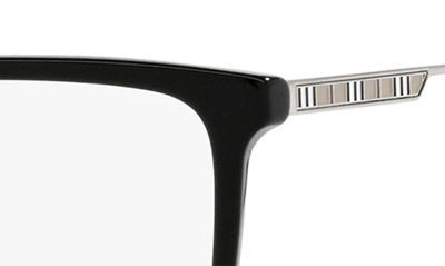Shop Burberry Harrington 57mm Rectangular Optical Glasses In Black